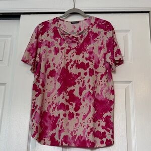 HEIMISH USA Pink and Beige top